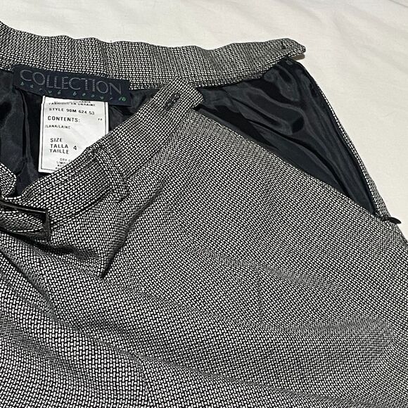 Vintage Harve Benard Wool Houndstooth High Rise Preppy Trousers Pants Size 4 - Picture 9 of 16